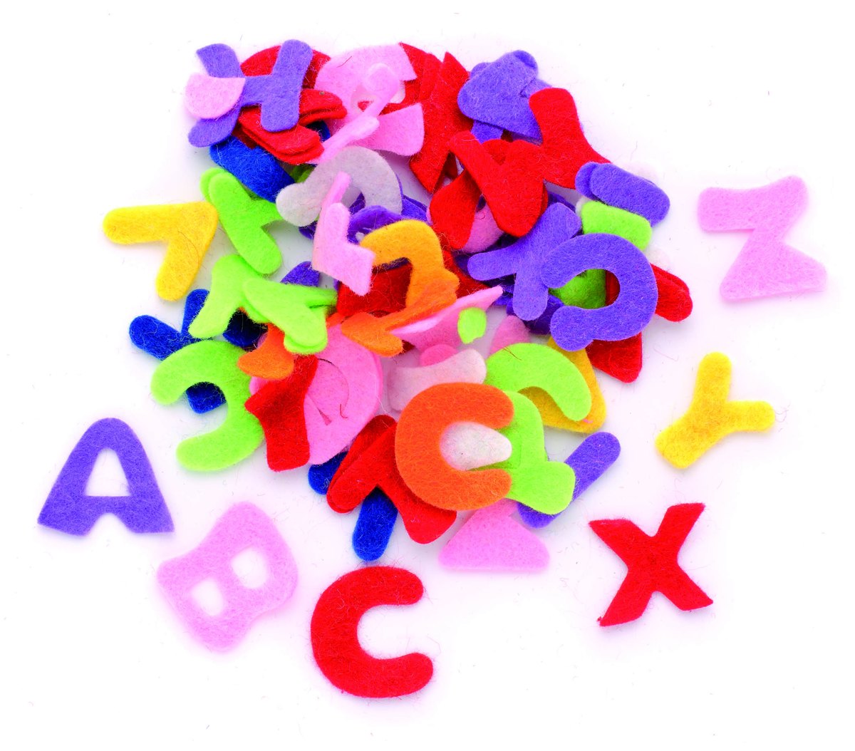 Lettres en feutrine 2,5cm 150 pcs